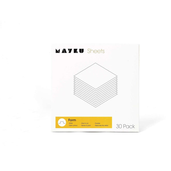 Mayku FormBox Form Sheets – 30 Pack (0.5 mm White)